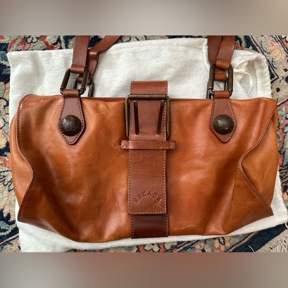 Vintage Escada Tan Leather Purse